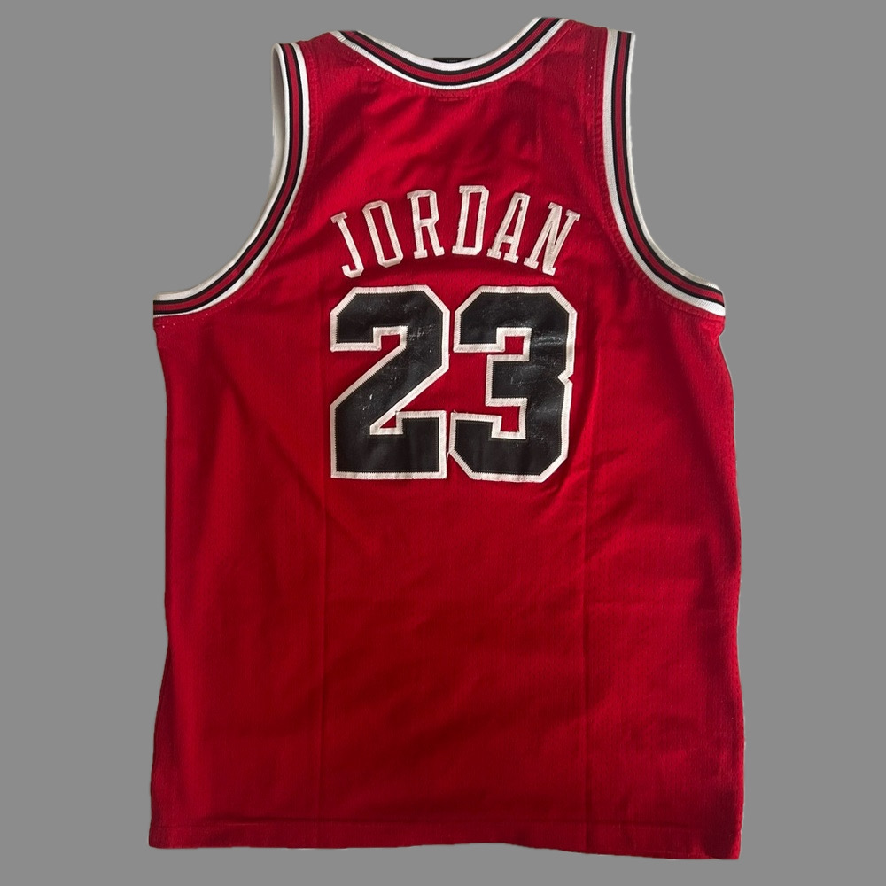Michael Jordan Chicago Bulls Rookie Vintage Nike Team Jersey - Picture 2 of 11
